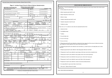 Figure 5. Accident Report Form for Federal Railroad Administration