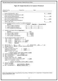 Figure 58. Sample Benefit-to-Cost Analysis Worksheet PDF file