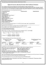 Figure 60. Allocation Procedure Field Verification Worksheet PDF file