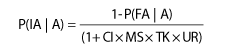 Equation for table 26