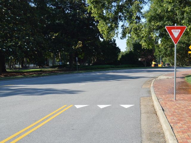 Yield Sign On Road